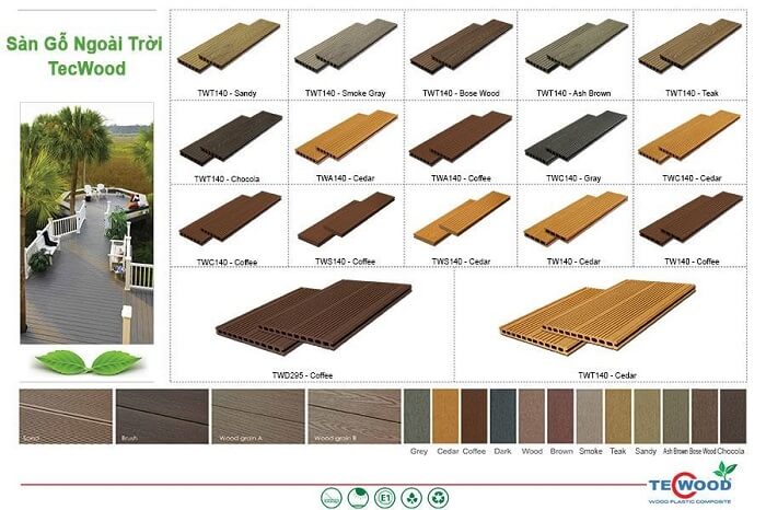 Thông tin sàn gỗ ngoài trời TecWood Premium - Bất động sản thịnh vượng